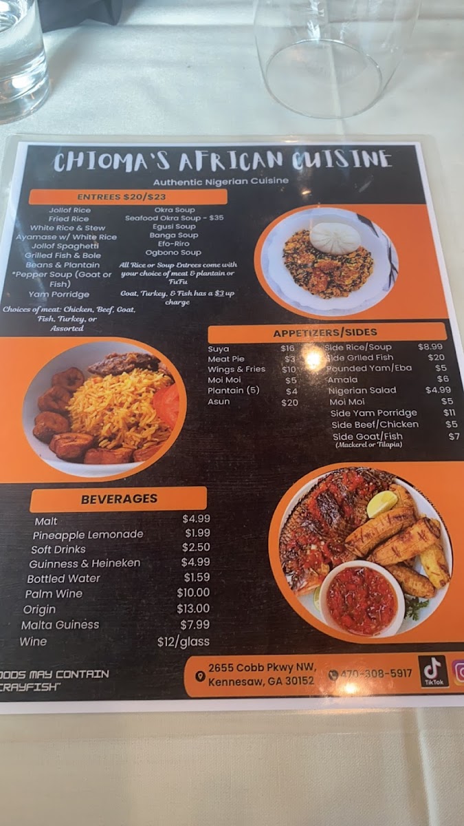 Menu Chioma's African Cuisine-4